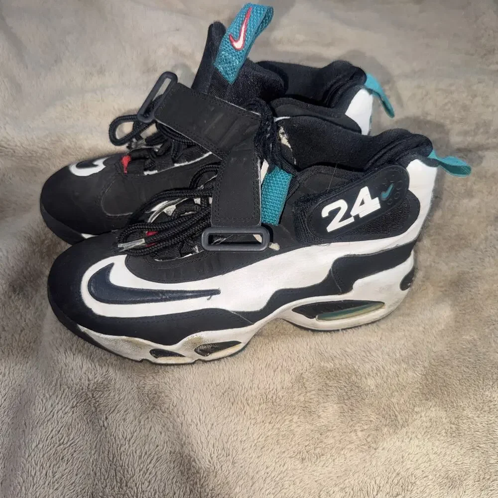 Nike Boys Air Griffey Max 1 437354-034 Black Basketball Shoes Sneaker Size 3.5Y